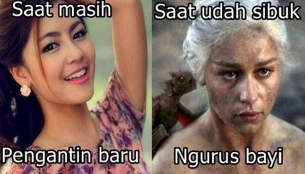 meme sebelum vs sesudah menikah (1cak.com)