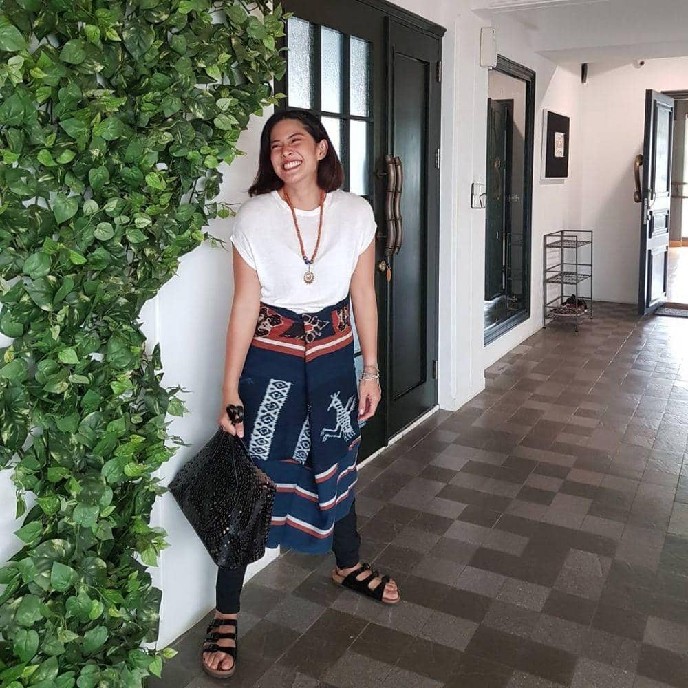 Outfit Dian Sastrowardoyo. (instagram.com/therealdisastr)