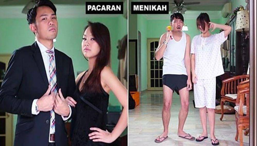 meme sebelum vs sesudah menikah (instagram.com/sejay_mantap)