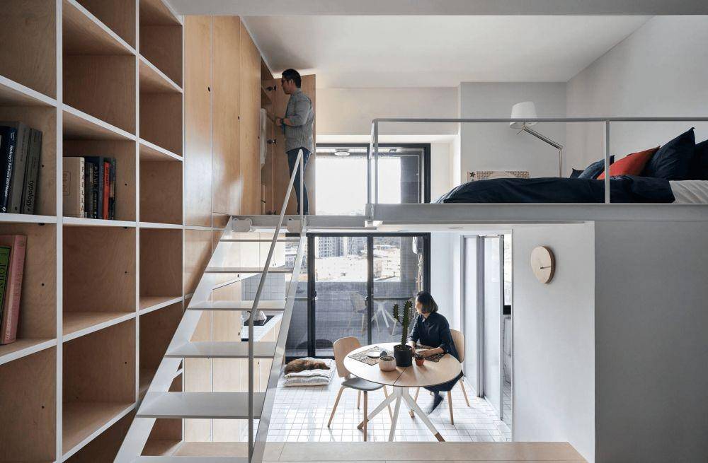 Inspirasi Kamar Tidur Bergaya Mezzanine (treehouse.co)