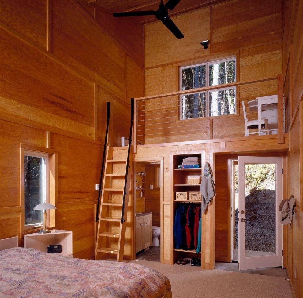 Inspirasi Kamar Tidur Bergaya Mezzanine (houzz.com)