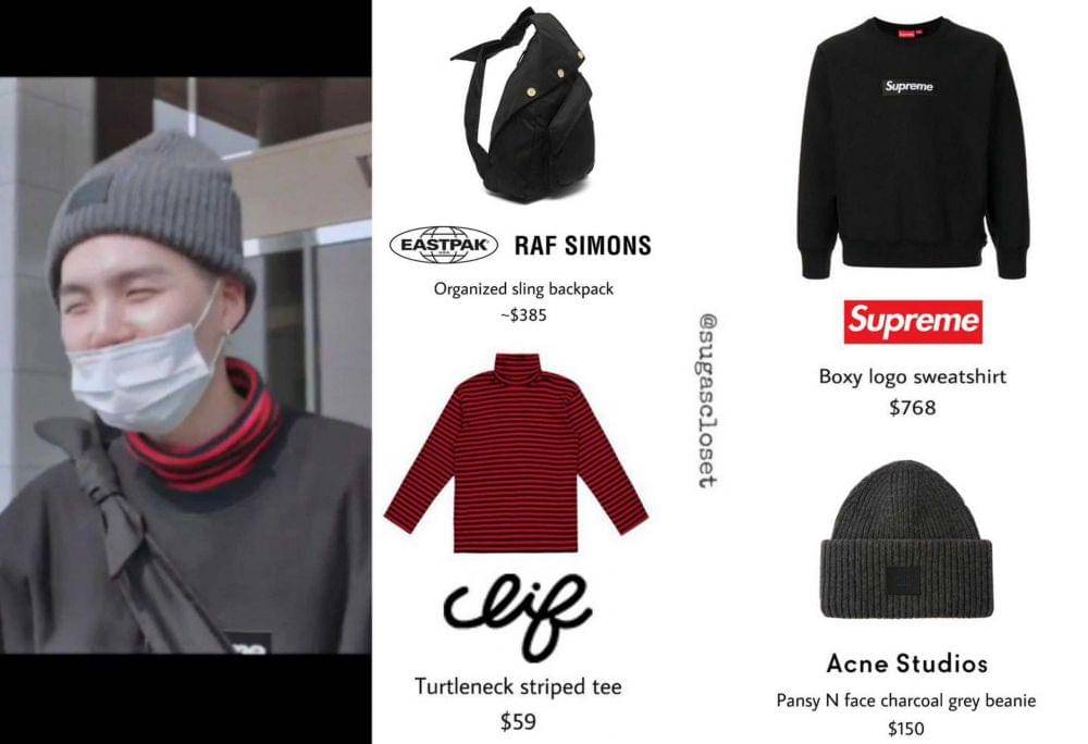 harga tas SUGA BTS (instagram.com/sugascloset)