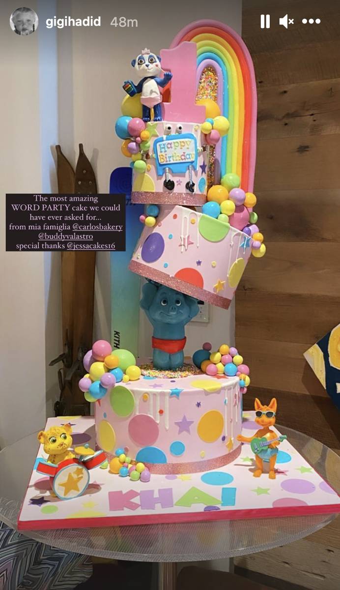 perayaan hari ulang tahun Khai (instagram.com/gigihadid)