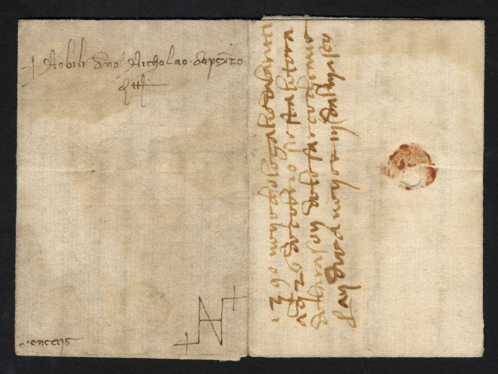 surat di Venesia masa Jalur Sutra, 1390 (si.edu)