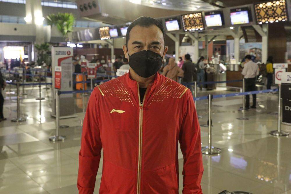 Skuad Piala Sudirman Indonesia berangkat ke Finlandia pada Selasa (21/9/2021). (dok. PBSI)