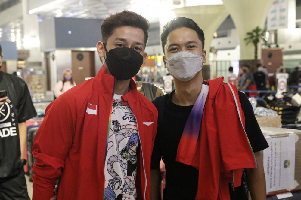 Skuad Piala Sudirman Indonesia berangkat ke Finlandia pada Selasa (21/9/2021). (dok. PBSI)