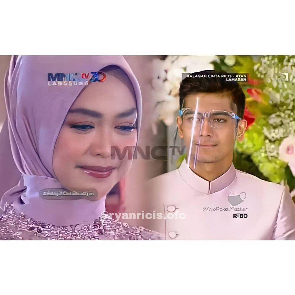 Ria Ricis dan Teuku Ryan Lamaran. (dok. RCTIplus)