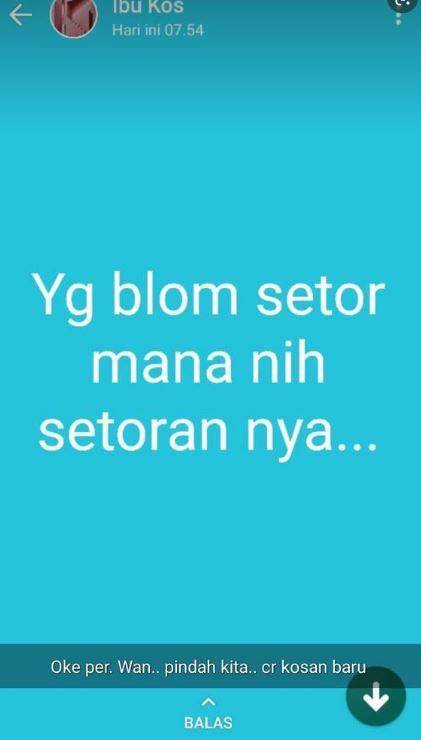 status WhatsApp ibu kos (Twitter.com/txtdarikostan)