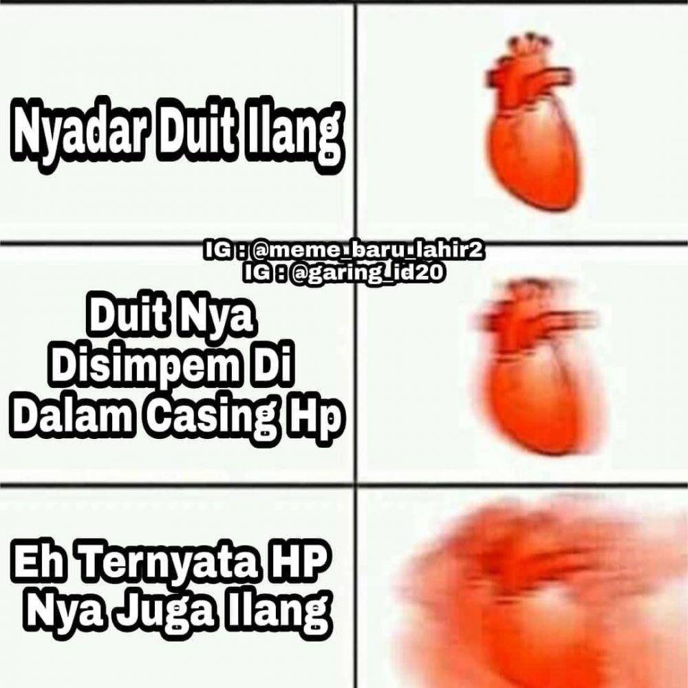 meme jantung berdebar (instagram.com/meme_baru_lahir2)
