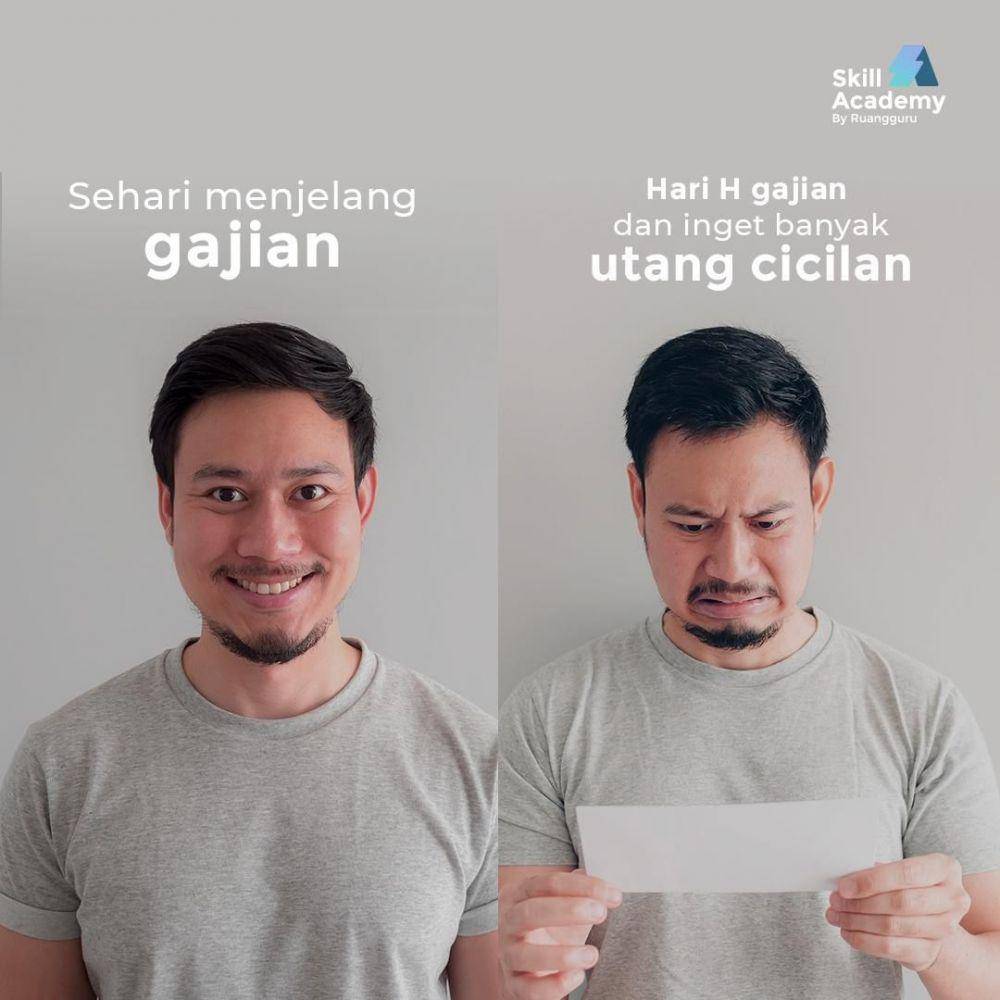 meme gajian (instagram.com/skillacademy.id)