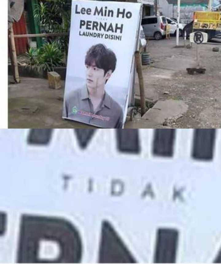 kesalahan pemilihan font (instagram.com/onecak)