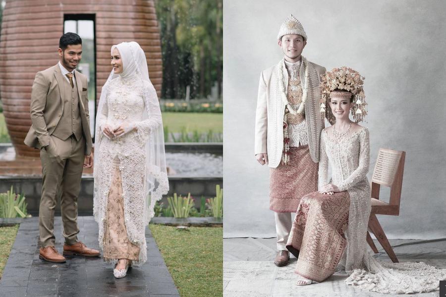 9 Inspirasi Kebaya Pernikahan dengan Songket, Taburan Emasnya Mewah