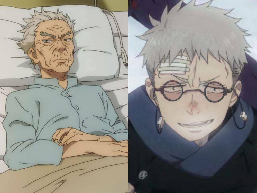 kakek Yuji Itadori (kiri) dan ayah Rin Okumura (kanan) (dok. MAPPA/Jujutsu Kaisen | dok. A-1 Pictures/Blue Exorcist)