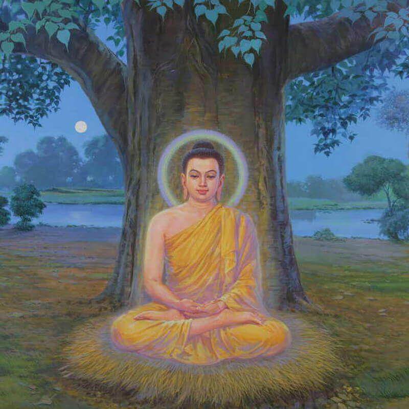 ilustrasi Siddhartha Gautama saat bertapa (vridhamma.org)