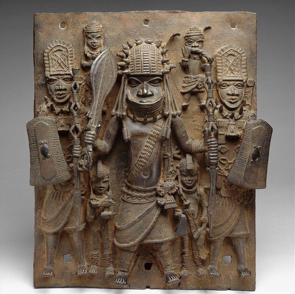 potret relief perunggu Benin yang sekarang berada di tangan asing (metmuseum.org)