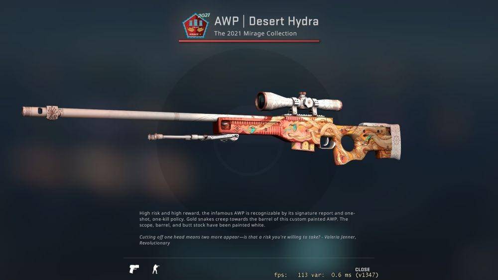 ilustrasi skin baru Operation Riptide (dok. Valve/Counter-Strike:Global Offensive)