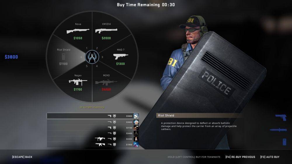 ilustrasi riot shield (dok. Valve/Counter-Strike: Global Offensive)