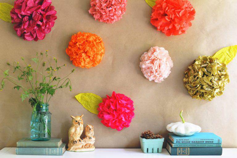 hiasan dinding DIY dari kertas (homedit.com)