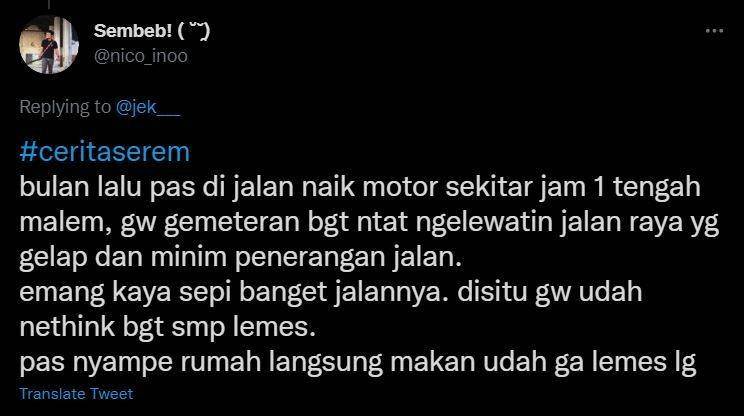 cerita seram warganet (twitter.com/nico_inoo)