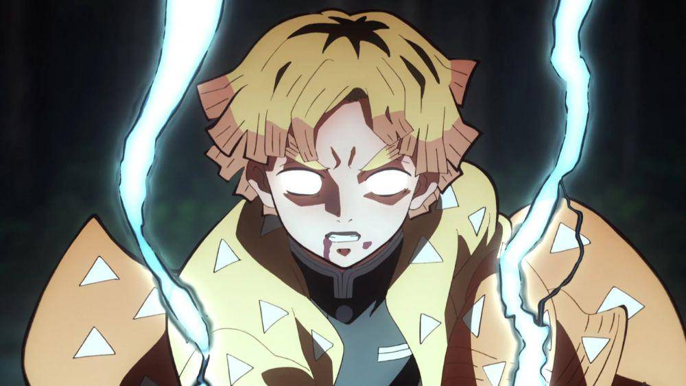 ilustrasi karakter Zenitsu (dok. Studio Ufotable/Demon Slayer)