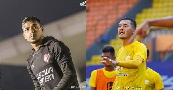 Bek PSM Makassar, Hasyim Kipuw - Bek Barito Putera, Azamat Baimatov (Instagram.com/psm_makassar - Instagram.com/psbaritoputeraofficial)