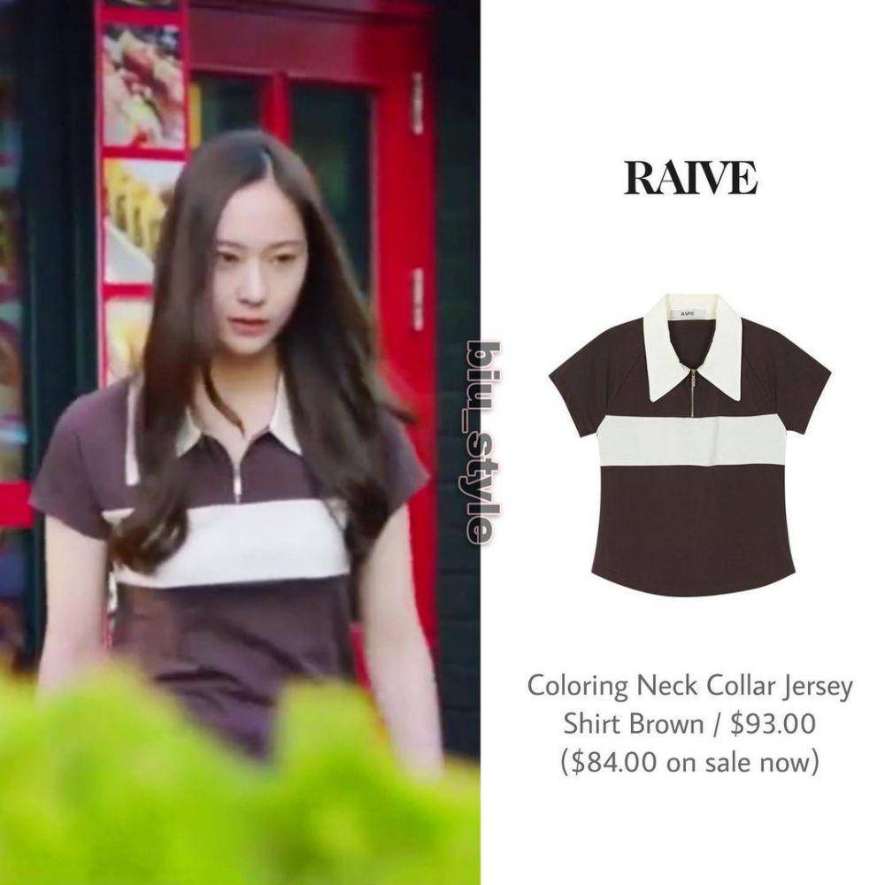 harga fashion item Krystal di drama Police University (instagram.com/biu_style)