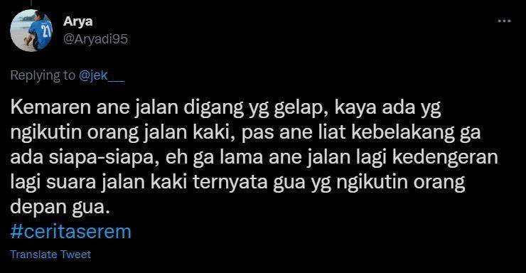 cerita seram warganet (twitter.com/aryadi95)