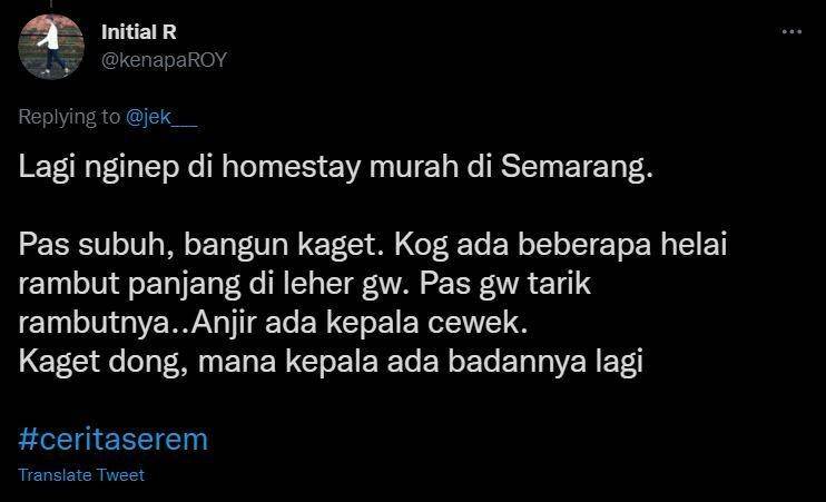 cerita seram warganet (twitter.com/kenaparoy)