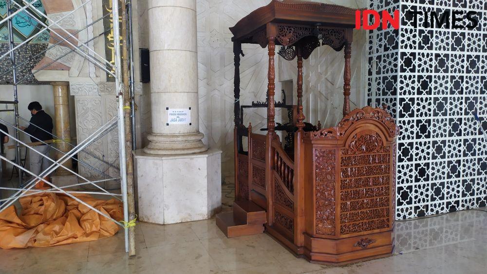 Polisi Ketahui Wajah Pembakar Mimbar Masjid Raya Makassar