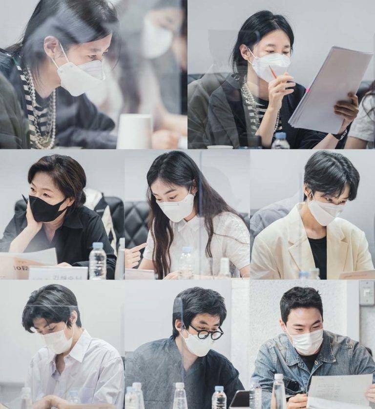 pemain drama Inspector Koo saat sesi pembacaan naskah (instagram.com/jtbcdrama)