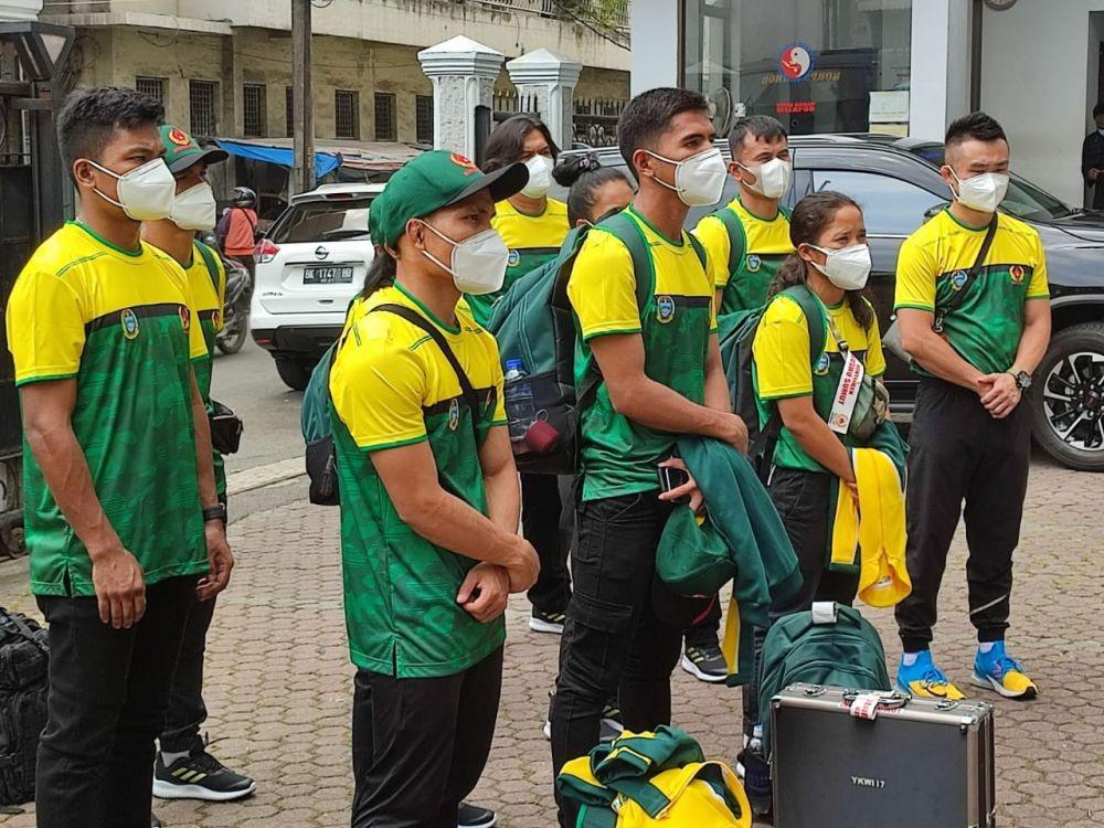 Para atlet wushu Sumut yang akan berangkat ke Merauke (Dok.IDN Times/istimewa)