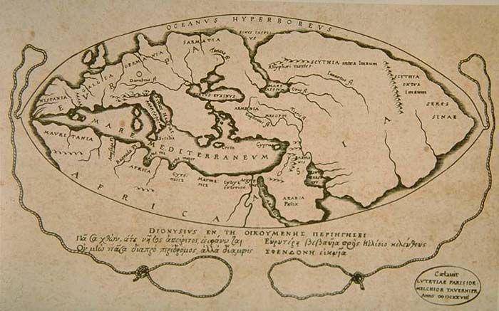 rekonstruksi Peta Posidonius (digitalmapsoftheancientworld.com)