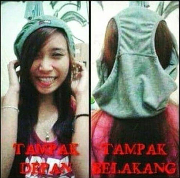 meme difoto dari depan vs belakang (instagram.com/recehkocak8)