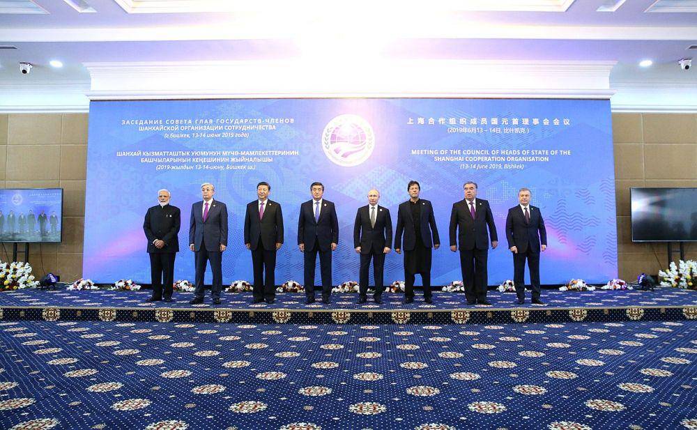 Pemimpin negara anggota SCO pada tahun 2019. (Wikipedia.org/www.kremlin.ru)