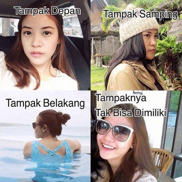 meme difoto dari depan vs belakang (me.me)