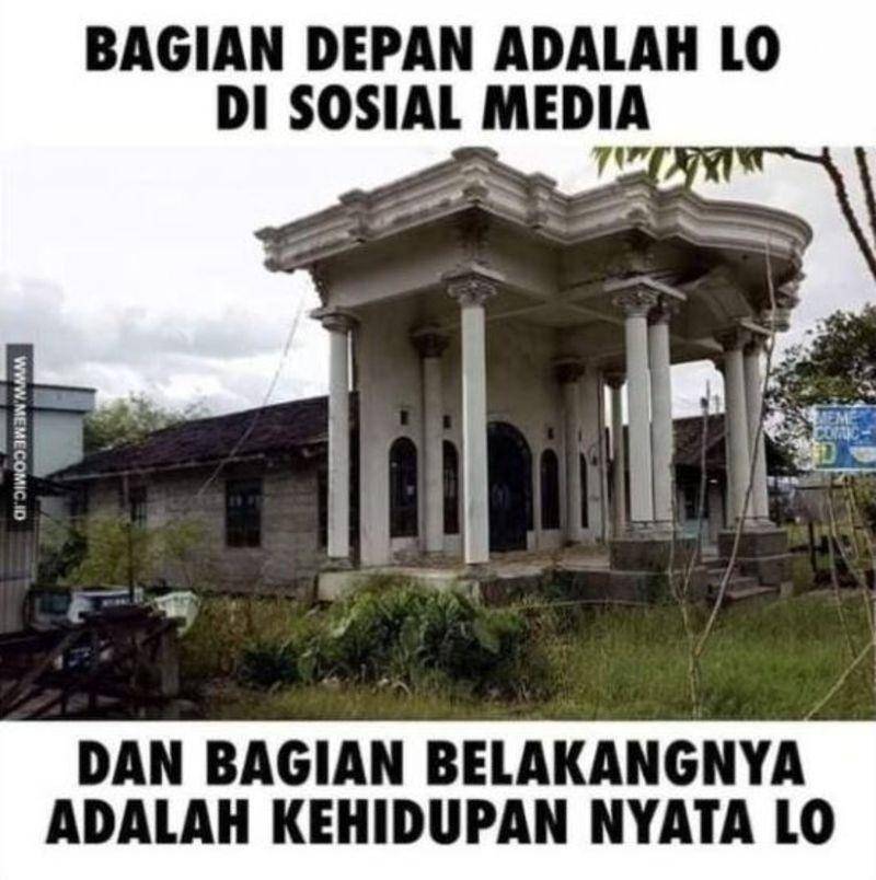 meme difoto dari depan vs belakang (instagram.com/memecomic.id)
