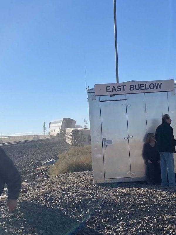 Kecelakaan kereta api di wilayah Montana, Amerika Serikat, tewaskan 3 orang dan melukai 50 orang pada Sabtu, 25 September 2021, waktu setempat. (Twitter.com/jacob_cordeiro)