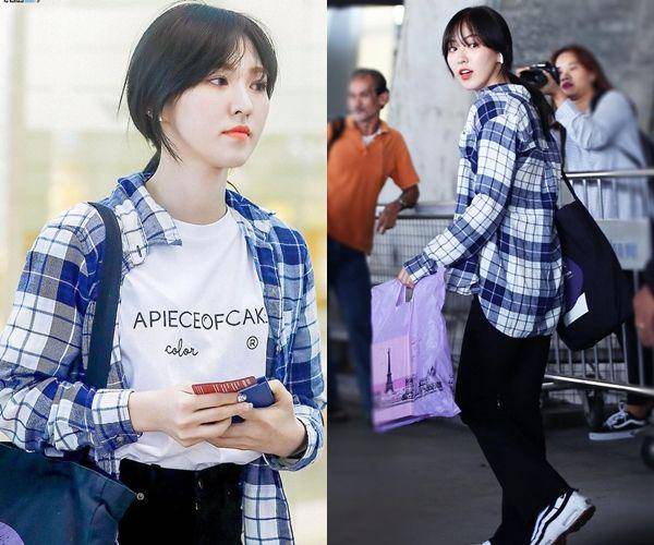 Kemeja ala Wendy Red Velvet (instagram.com/redvelvetstyless)