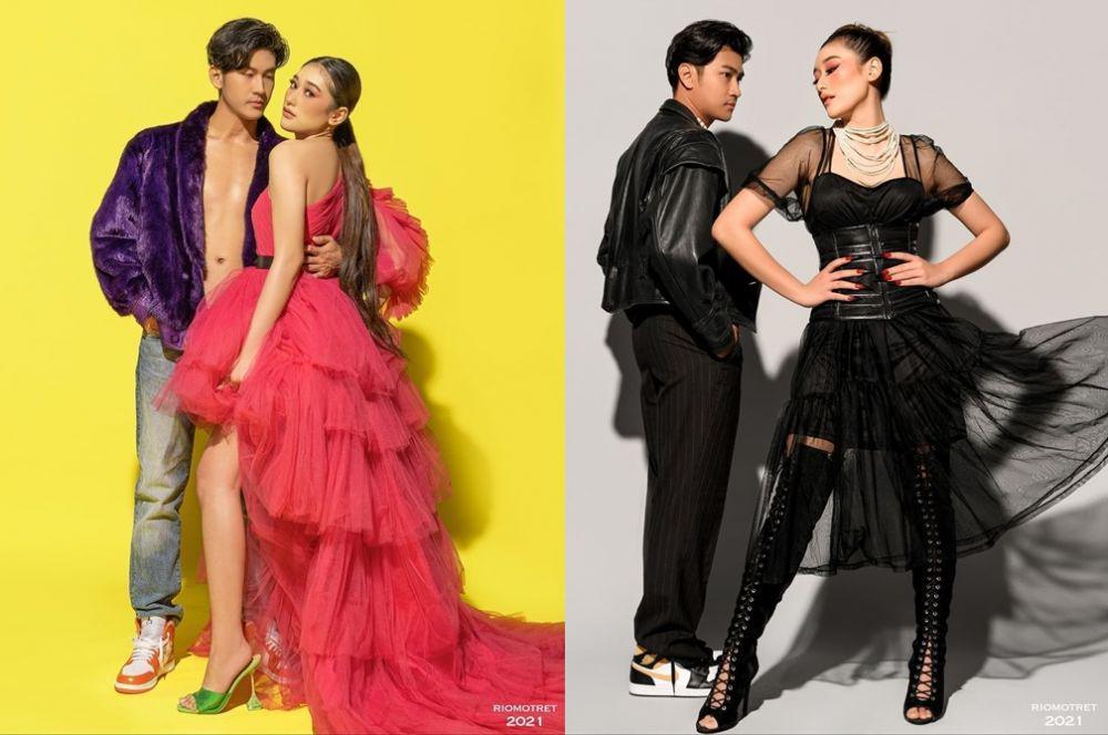 10 Photoshoot Perdana Anrez Adelio dan Amanda Caesa, Serasi Banget!