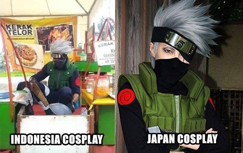 meme cosplay indonesia vs jepang (instagram.com/awreceh.id)