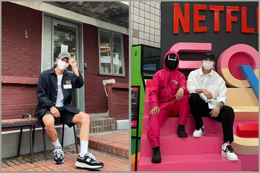 ootd monokrom Wi Ha Joon (instagram.com/wi__wi__wi)