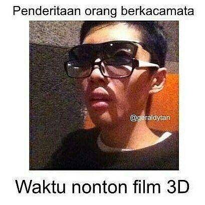 Meme orang pakai kacamata. (instagram.com/geraldytan)