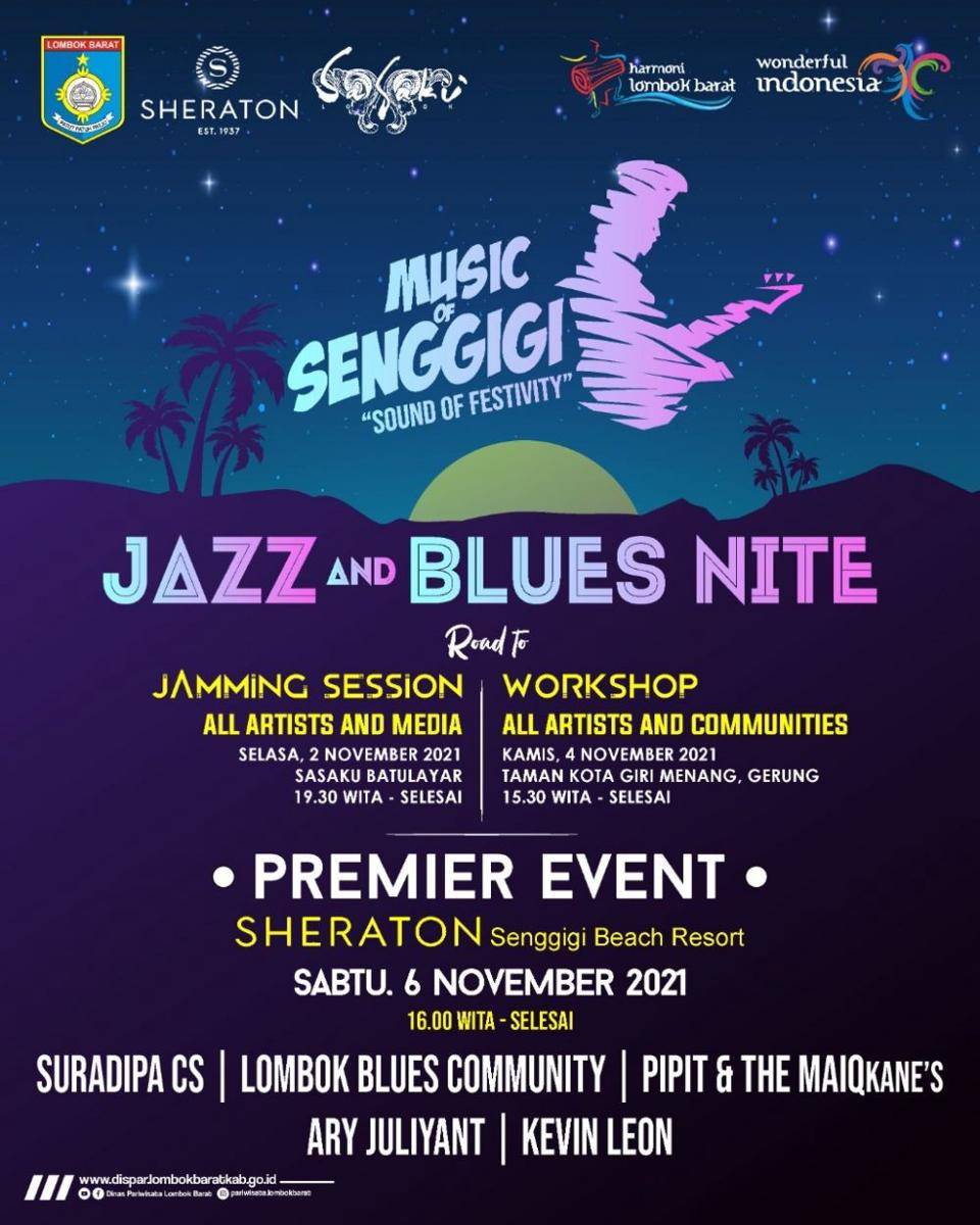 Even Jazz blues Night meriahkan Pantai Senggigi Lombok Barat/dok. Dispar Lombok Barat