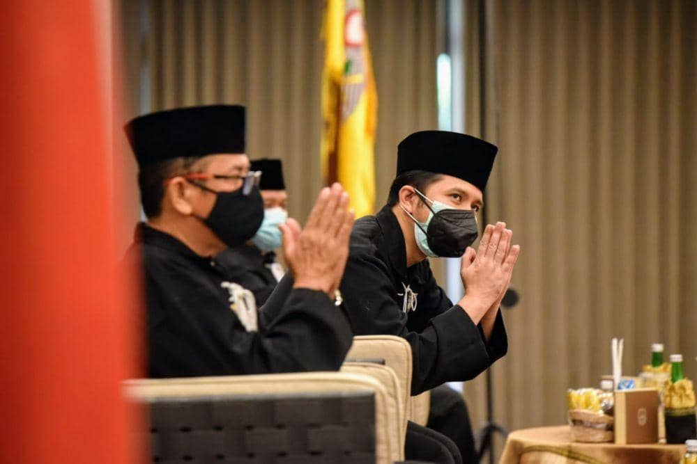 Wagub Jatim, Emil Elestianto Dardak saat rakor bersama PSHT. Dok. Humas Pemprov Jatim.