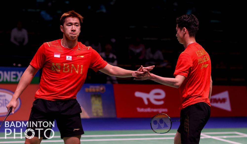 Kevin Sanjaya Sukamuljo/Marcus Fernaldi Gideon di Piala Sudirman 2021 (Dok. BadmintonPhoto)