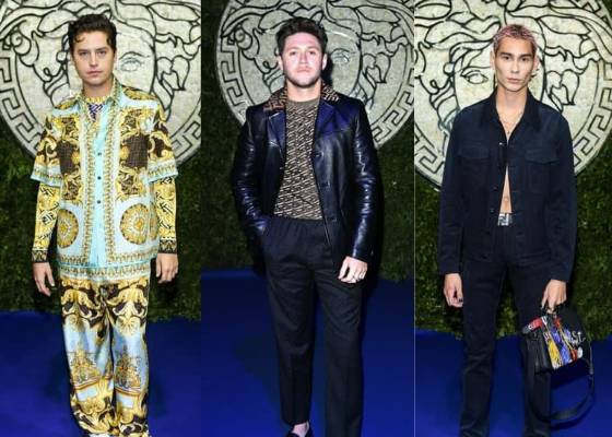 Style seleb pria yang hadir di Milan Fashion Week 2021 (Instagram.com/versace)