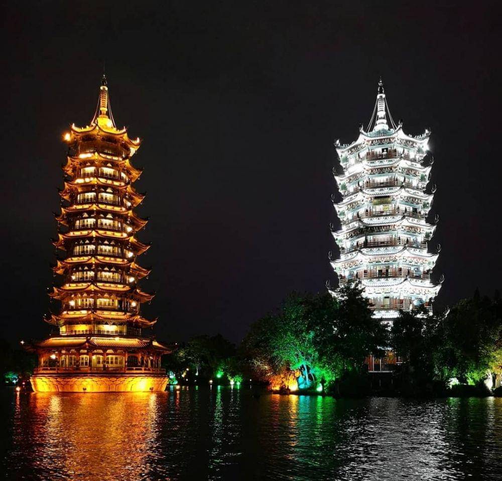 Sun and Moon Pagodas (instagram.com/the_balanced_curly)