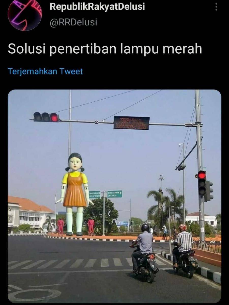 tweet lucu 'Squid Game' lokal (twitter.com/RRDelusi)