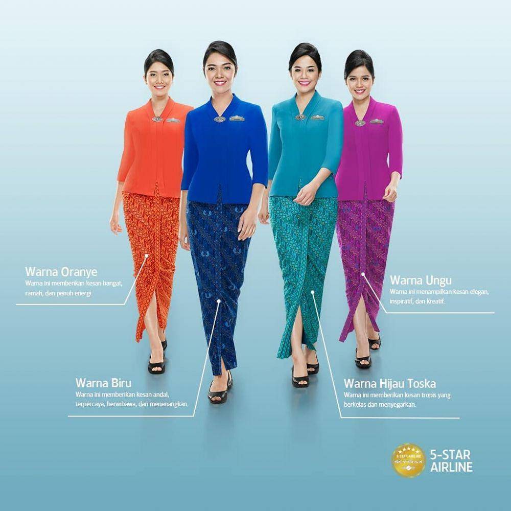 seragam pramugari Garuda Indonesia (instagram.com/garuda.indonesia)