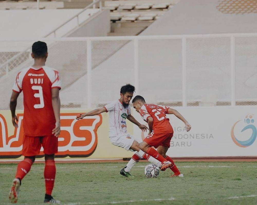 Laga Liga 2 2021 Grup B antara Persekat Tegal vs Badak Lampung. (instagram/@badaklampungfc)